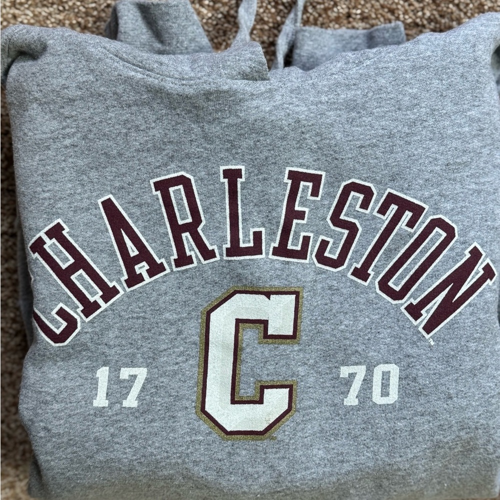 College of Charleston Champion Gray Hoodie size large - Picture 4 of 4